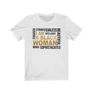 I Am A Black Woman Women's Short Sleeve Tee T-shirt