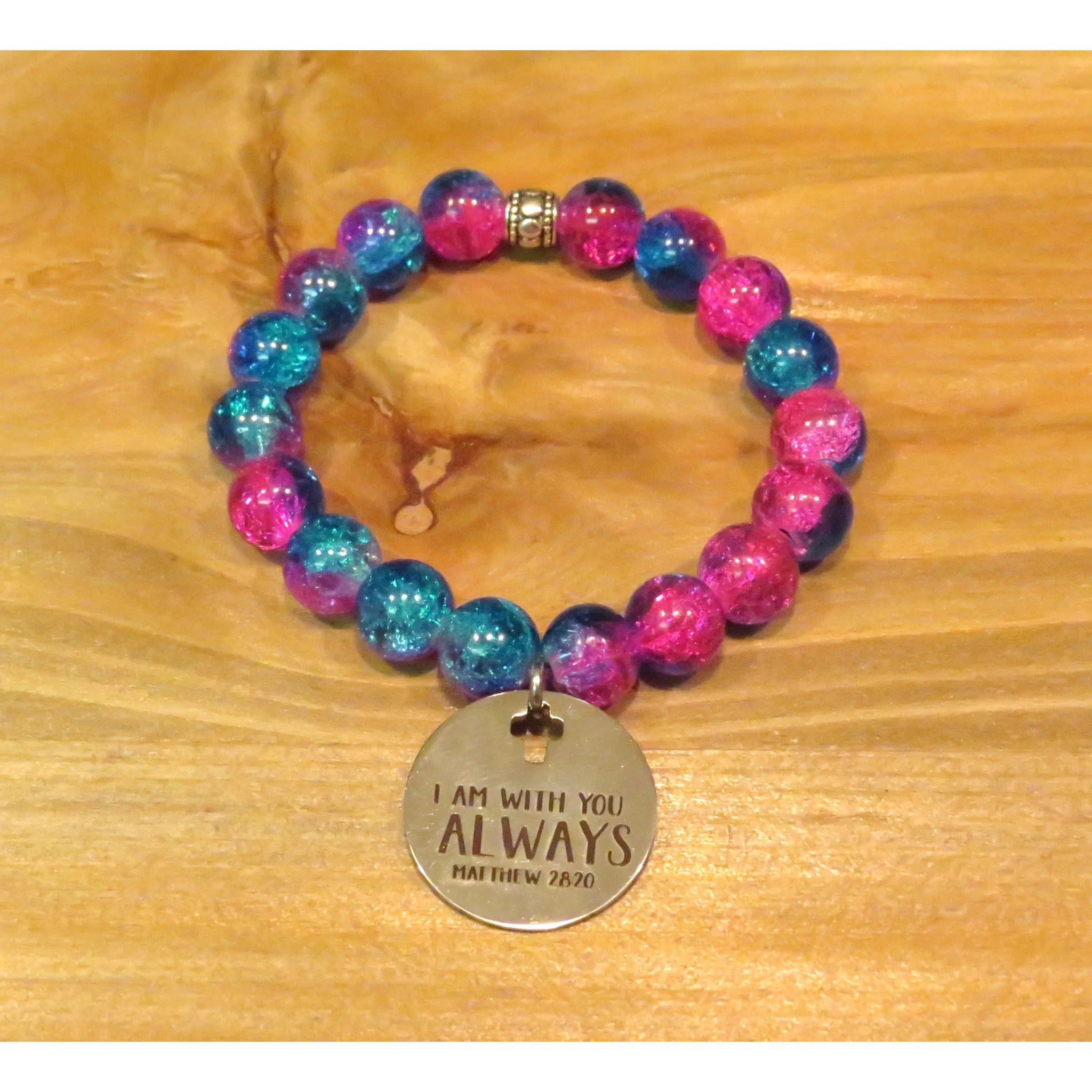 I Am With You Charm Bracelet