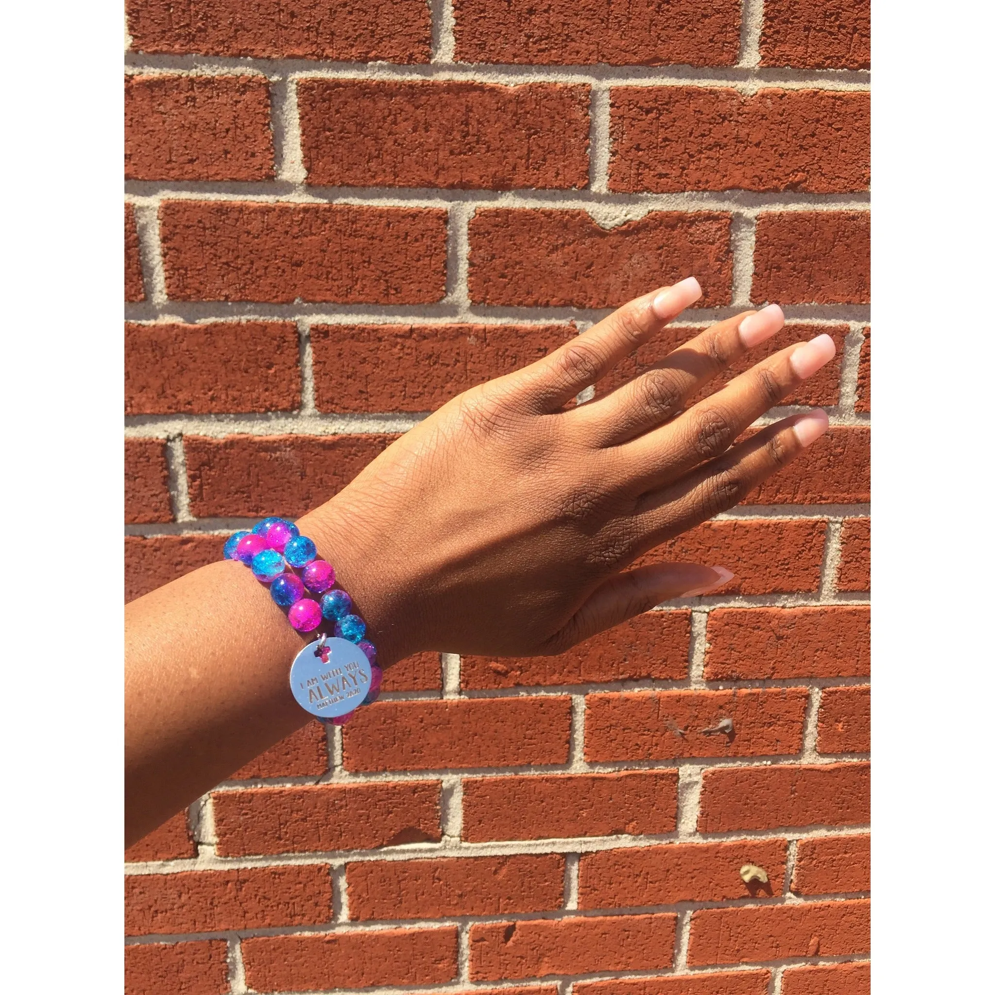 I Am With You Charm Bracelet