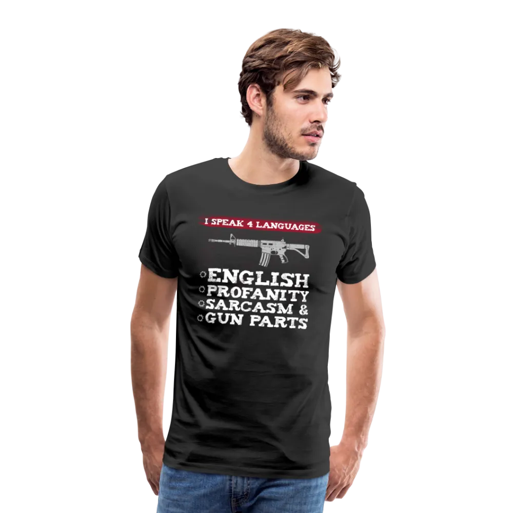 I Speak Four Languages Men's Premium T-Shirt (CK4133)