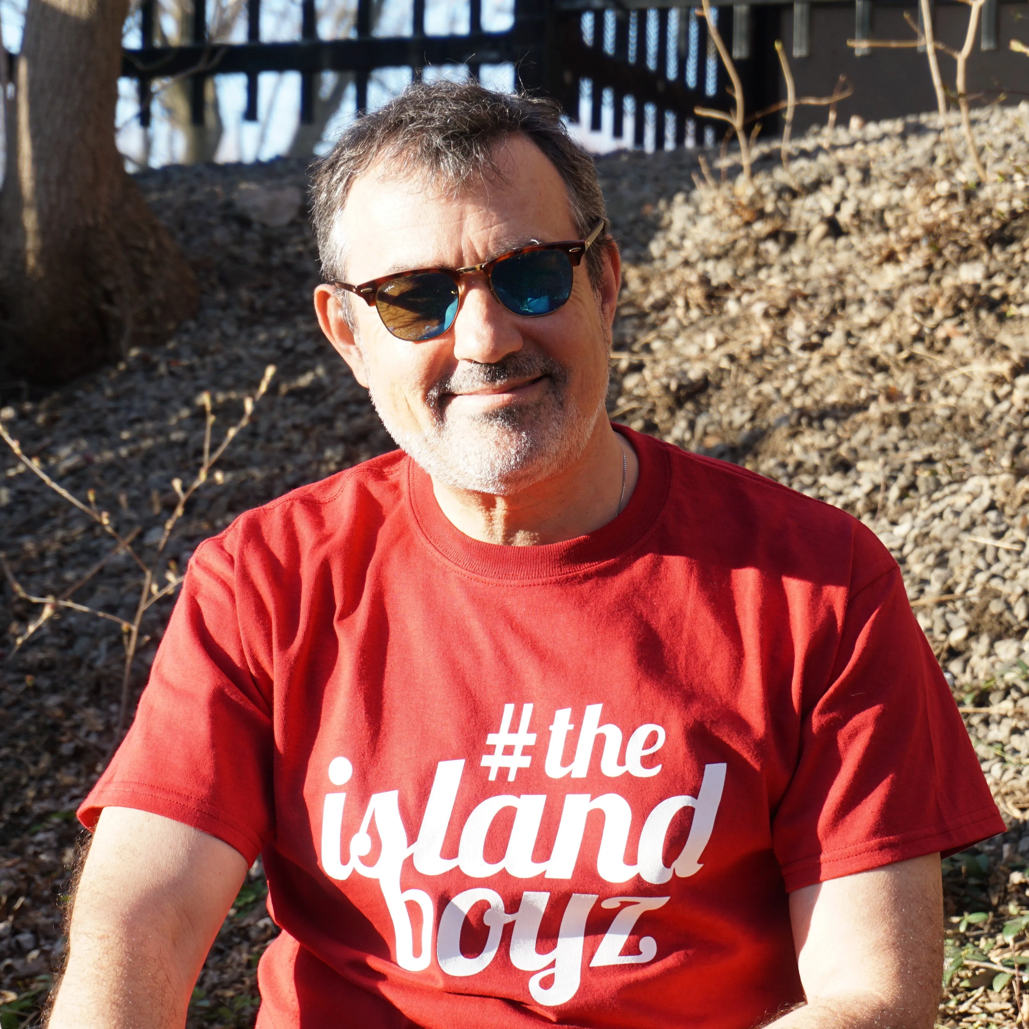 Island Boyz T-Shirt Cardinal Red with White Logo
