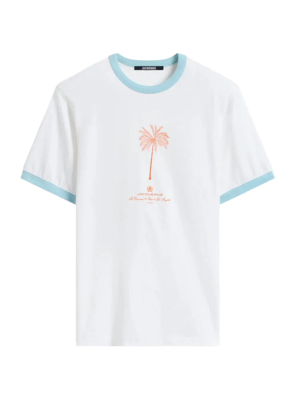 Jacquemus Le T-Shirt Venice in Palm Tree White