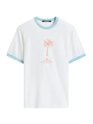 Jacquemus Le T-Shirt Venice in Palm Tree White