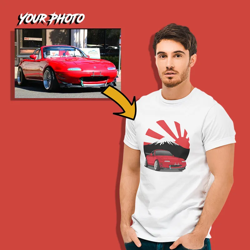 Japanese Cars | Custom Print for Men | Fitted T-shirt