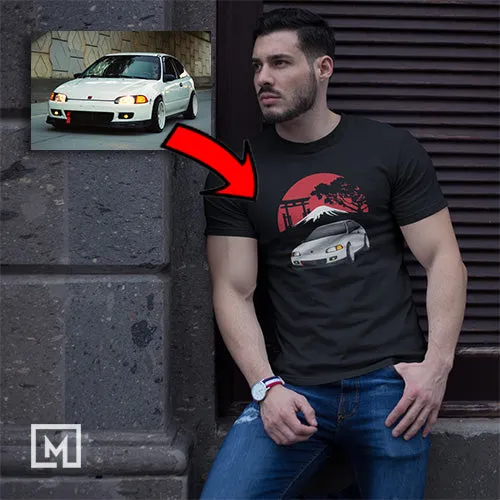 Japanese Cars | Custom Print for Men | Fitted T-shirt
