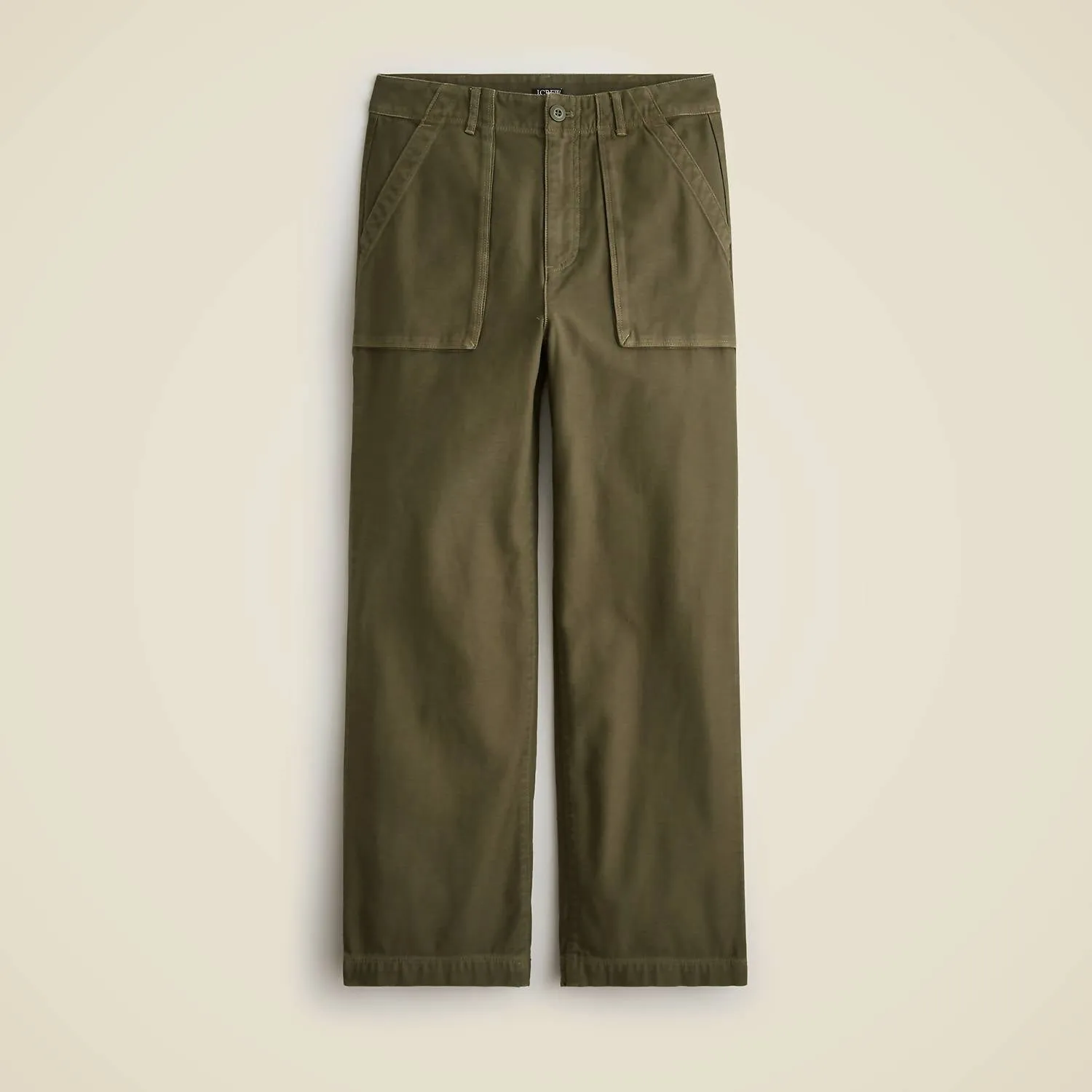 J.Crew - Wide-leg Cargo Pant In Sateen Cotton