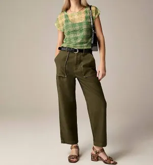 J.Crew - Wide-leg Cargo Pant In Sateen Cotton