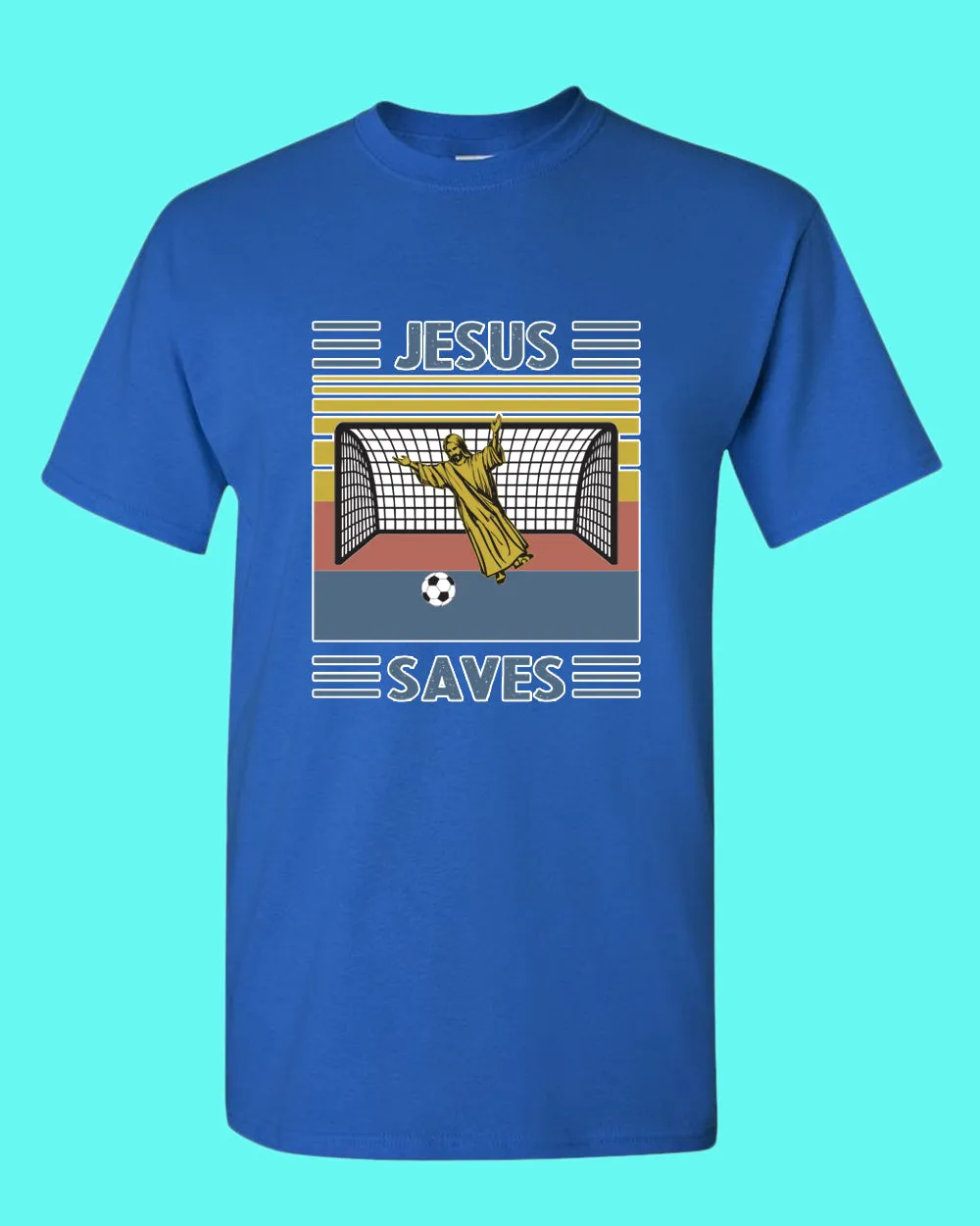 Jesus Saves T-shirt Jesus Goalee T-shirt