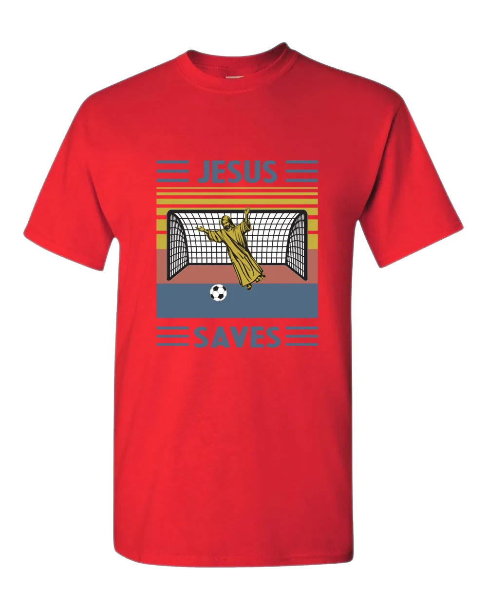 Jesus Saves T-shirt Jesus Goalee T-shirt