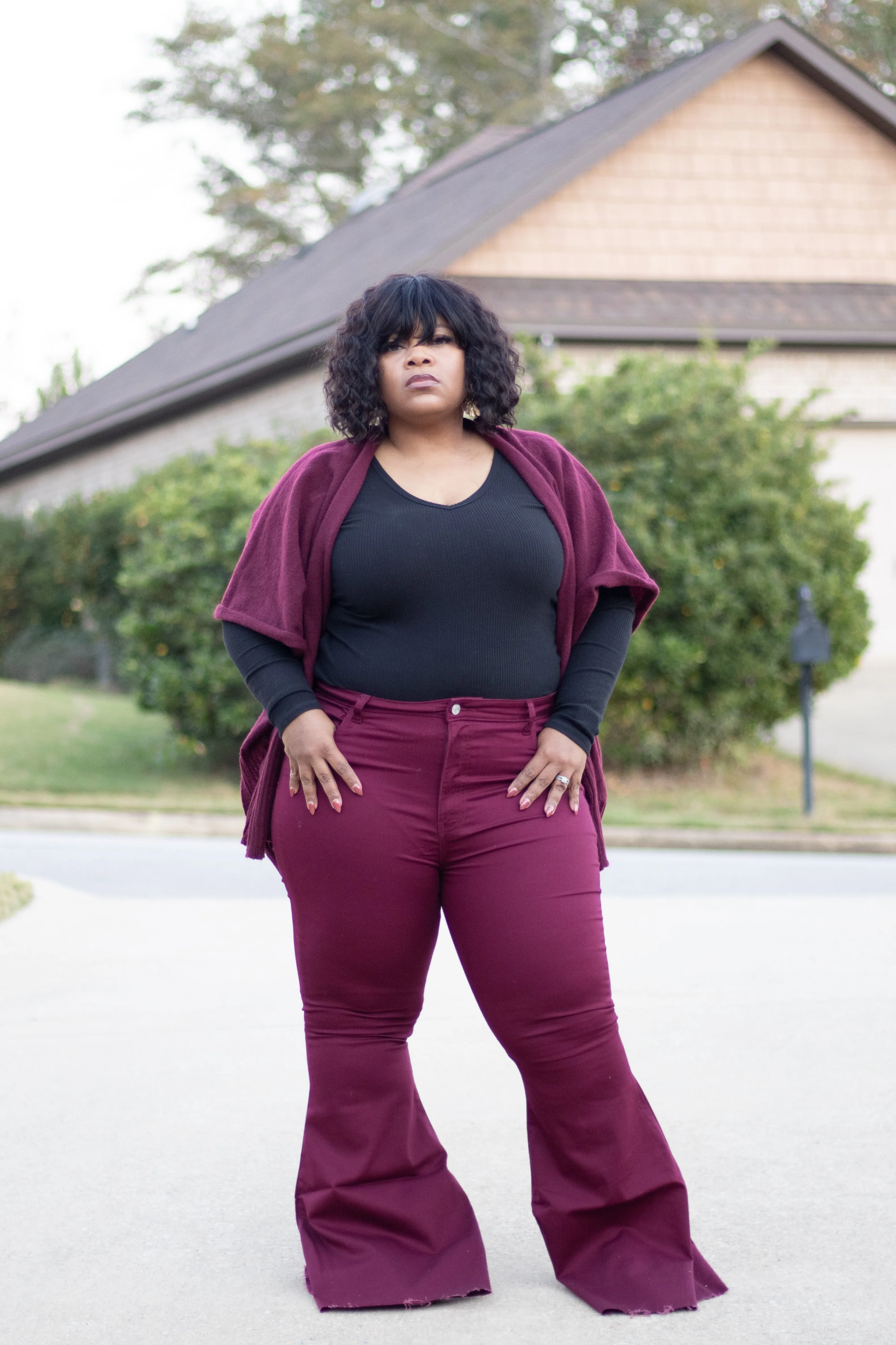 Jordan Super Flare High Rise Pants (Plus)