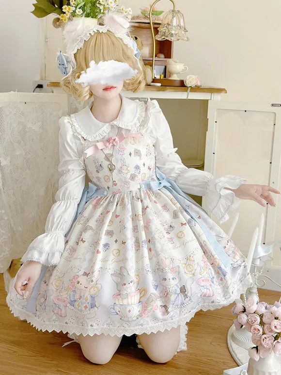 JSK Sweet Lolita Dress Polyester Sleeveless Jumper Sweet Lolita Dress