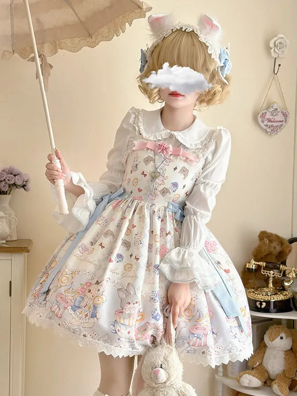 JSK Sweet Lolita Dress Polyester Sleeveless Jumper Sweet Lolita Dress