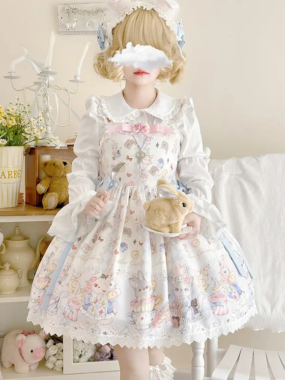 JSK Sweet Lolita Dress Polyester Sleeveless Jumper Sweet Lolita Dress