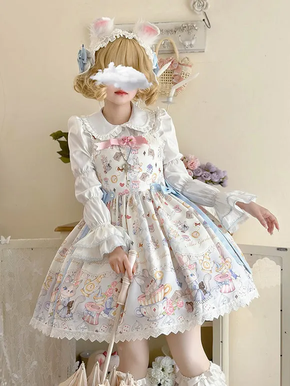 JSK Sweet Lolita Dress Polyester Sleeveless Jumper Sweet Lolita Dress