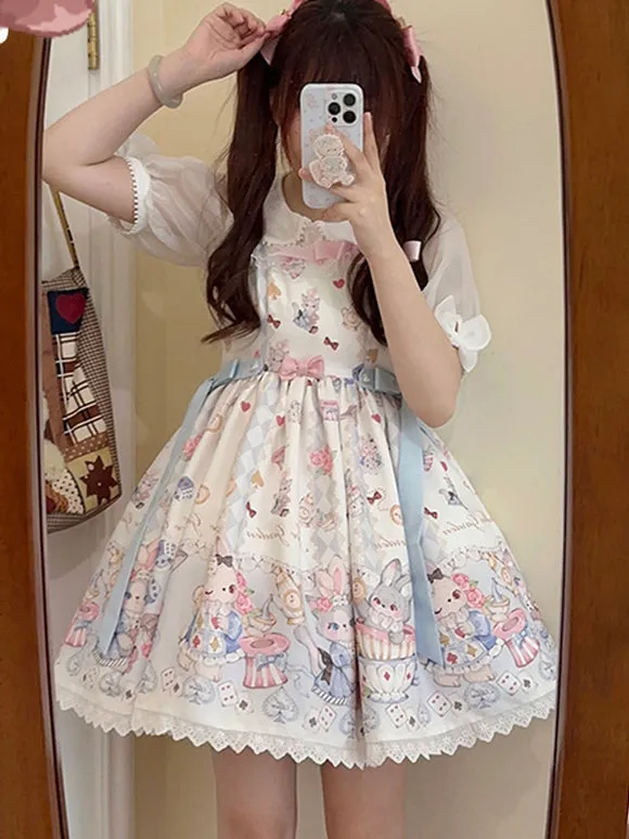 JSK Sweet Lolita Dress Polyester Sleeveless Jumper Sweet Lolita Dress