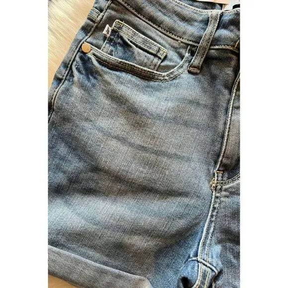 Judy Blue The Classic Denim Cuffed Shorts S-3X 150096