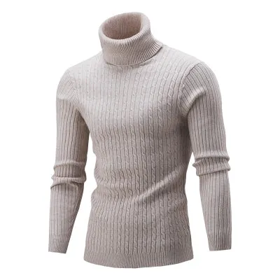 Jumper Turtleneck Jacquard Sweater