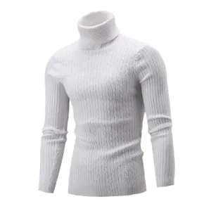 Jumper Turtleneck Jacquard Sweater