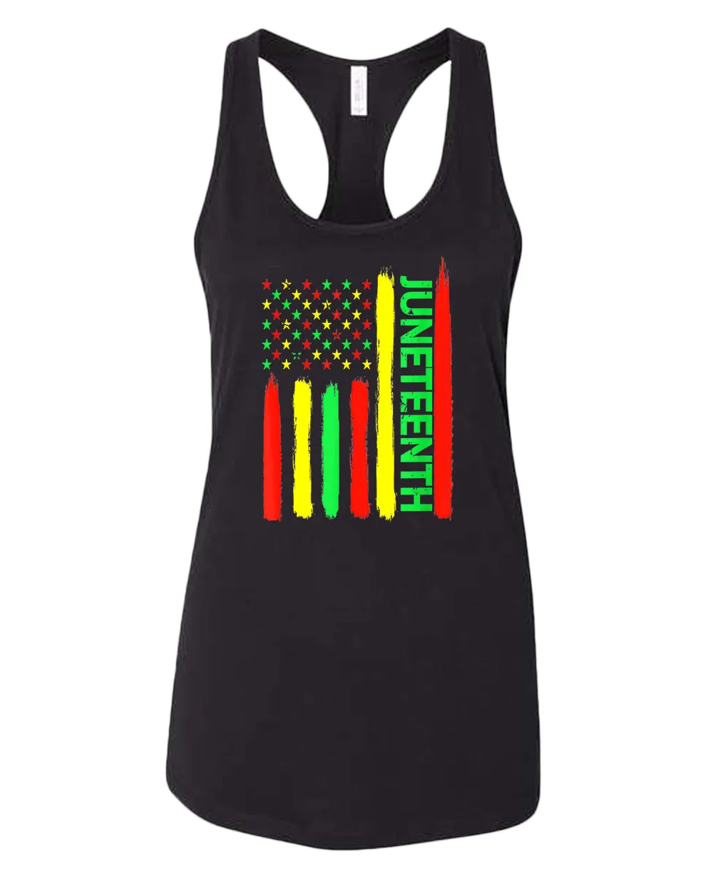 Juneteenth American flag tank top