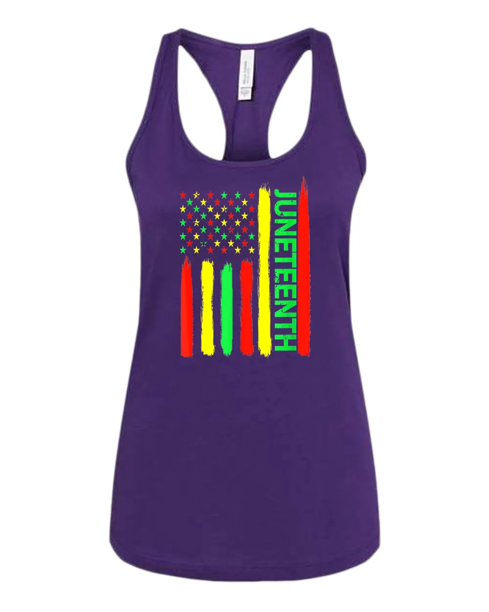 Juneteenth American flag tank top