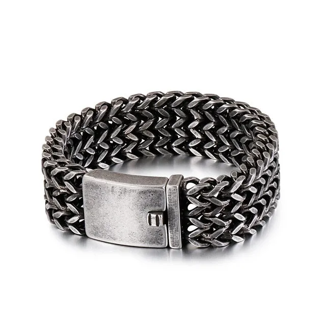 Kalen New Stainless Steel Link Chain Bracelets High Polished Dubai Gold Mesh Bracelets Men Cool Jewelry Accessories Gifts