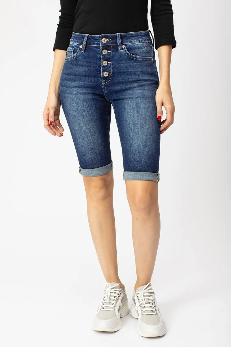 Karla High Rise Bermuda Shorts-Final Sale