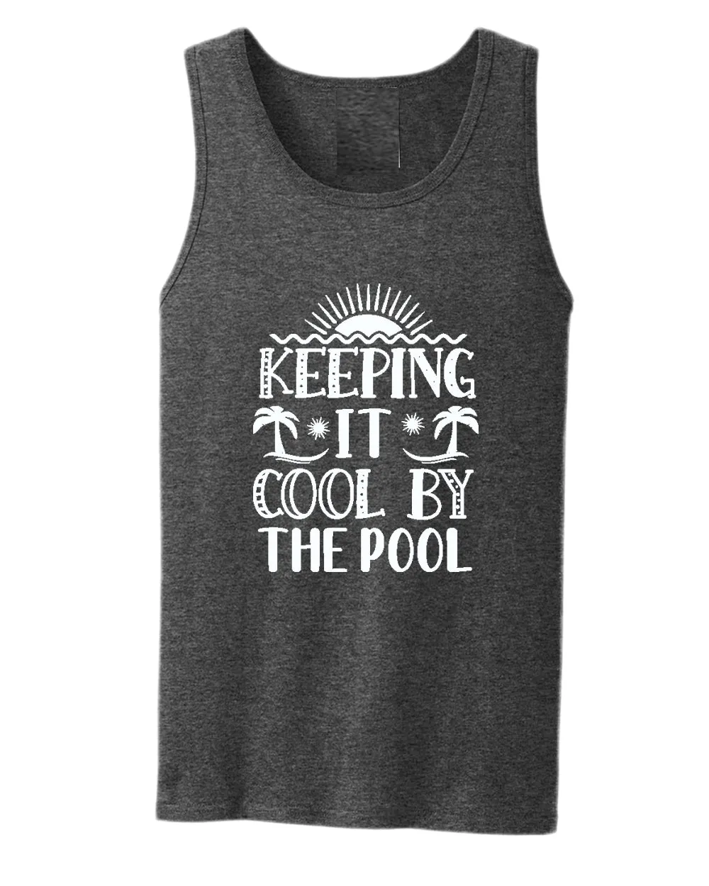 Keeping it cool by the pool tank top, summer tank top, beach party tank top