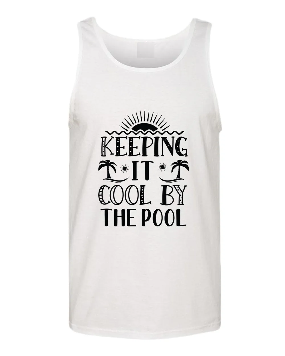 Keeping it cool by the pool tank top, summer tank top, beach party tank top