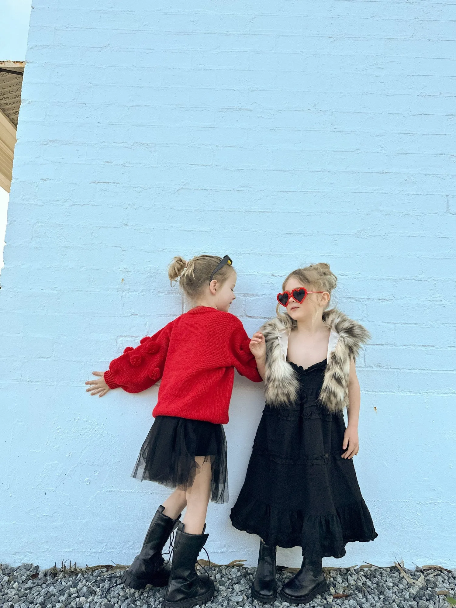 Kids Knee High Boots Onyx