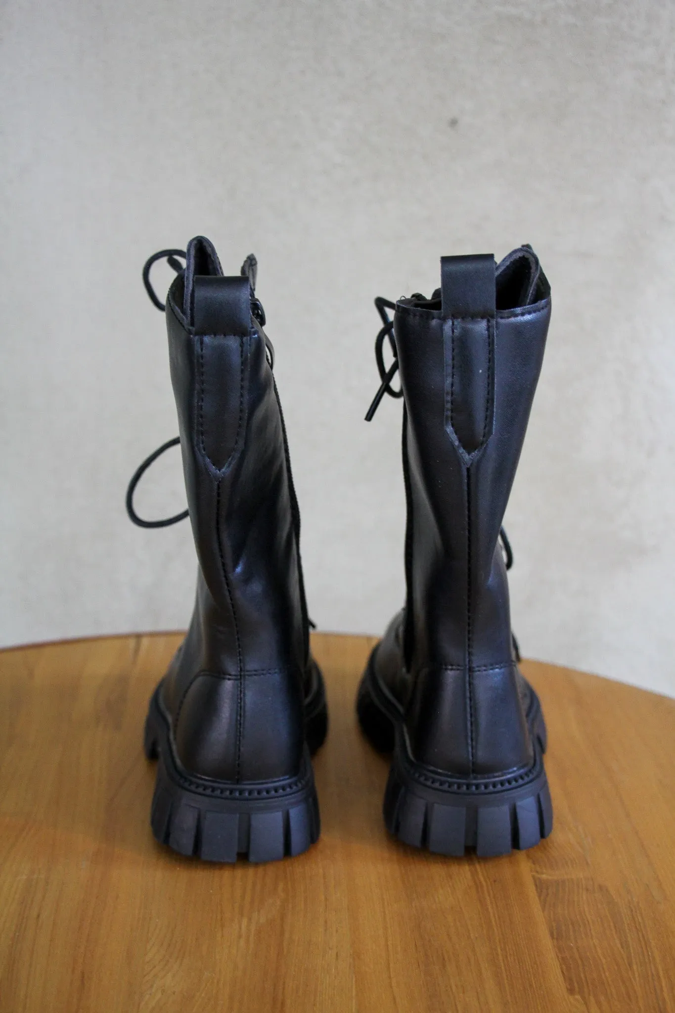 Kids Knee High Boots Onyx