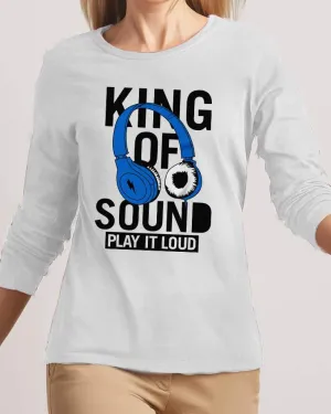 King Of Sound New Fashion White High Graphic Excellent Quality T-shirt