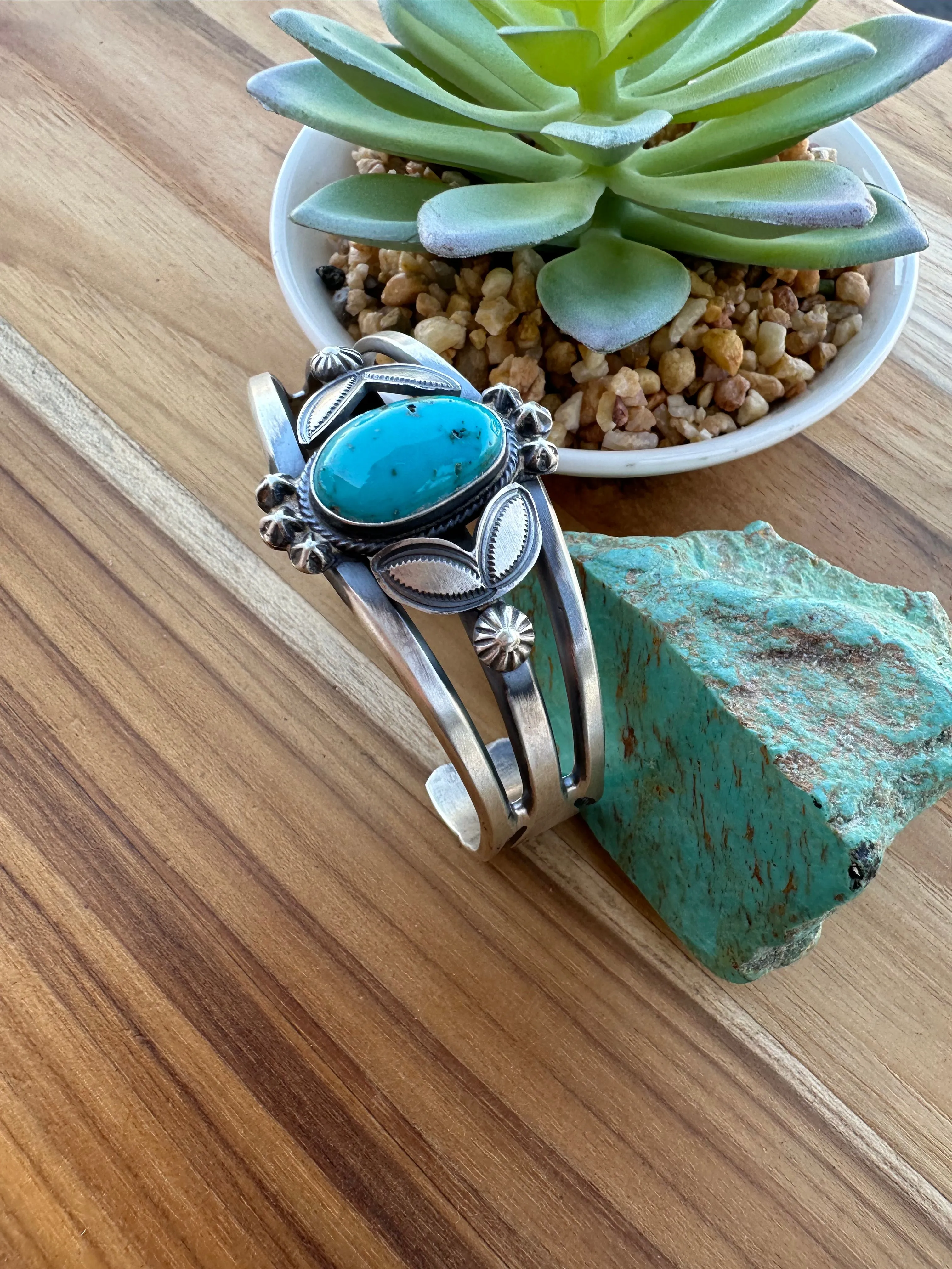 Kingman Single Stone Cuff