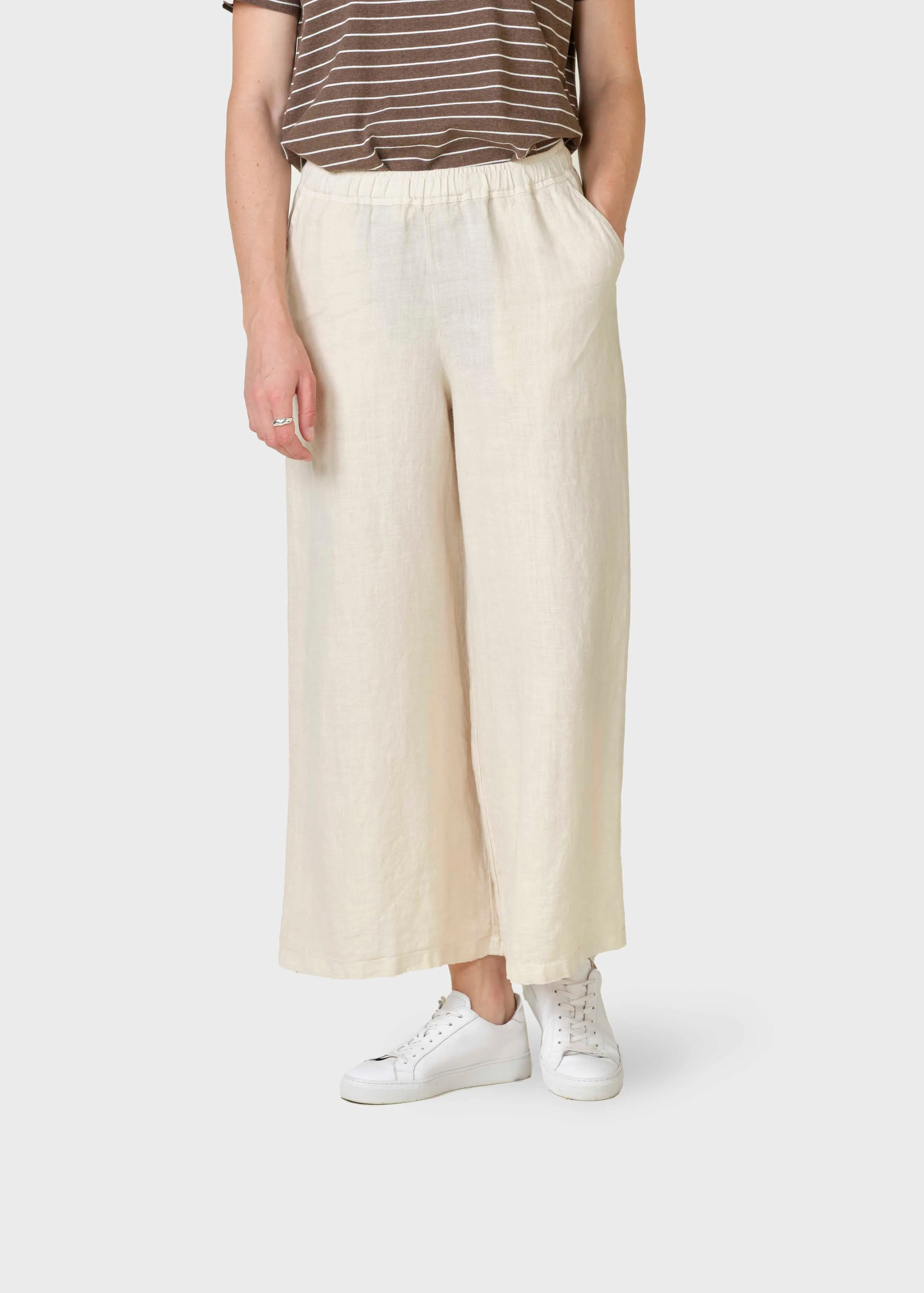 KLITMØLLER COLLECTIVE Kaja Cotton/linen Pants pastel sand