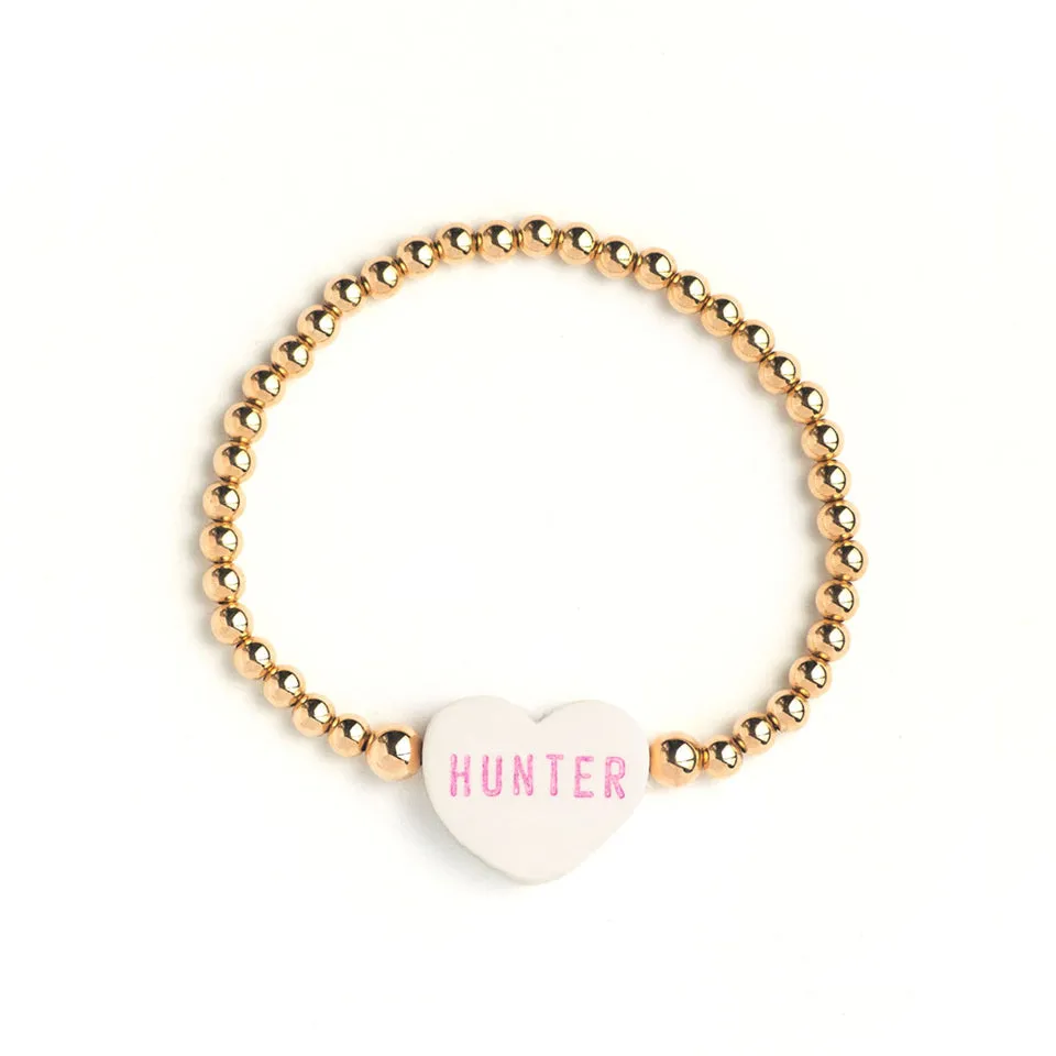 Large Conversation Heart Bead