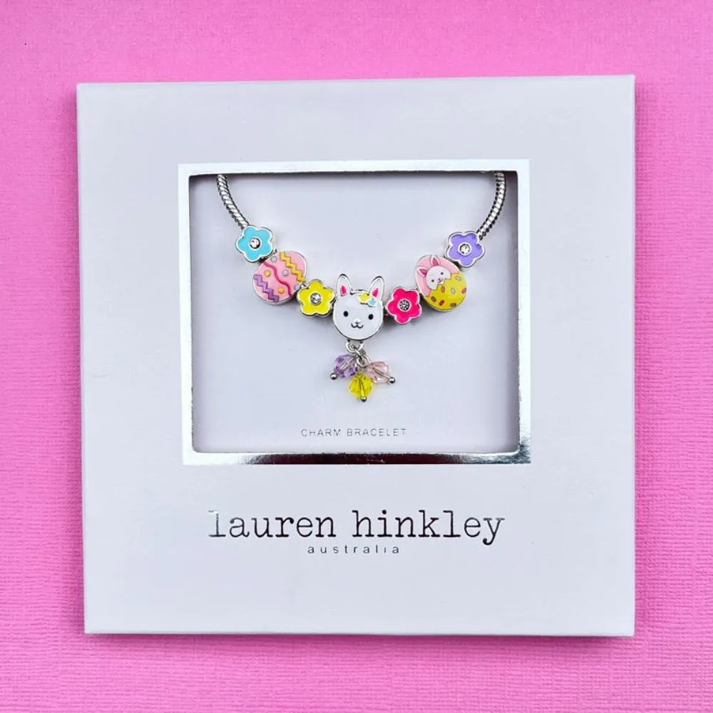LAUREN HINKLEY EASTER BUNNY CHARM BRACELET