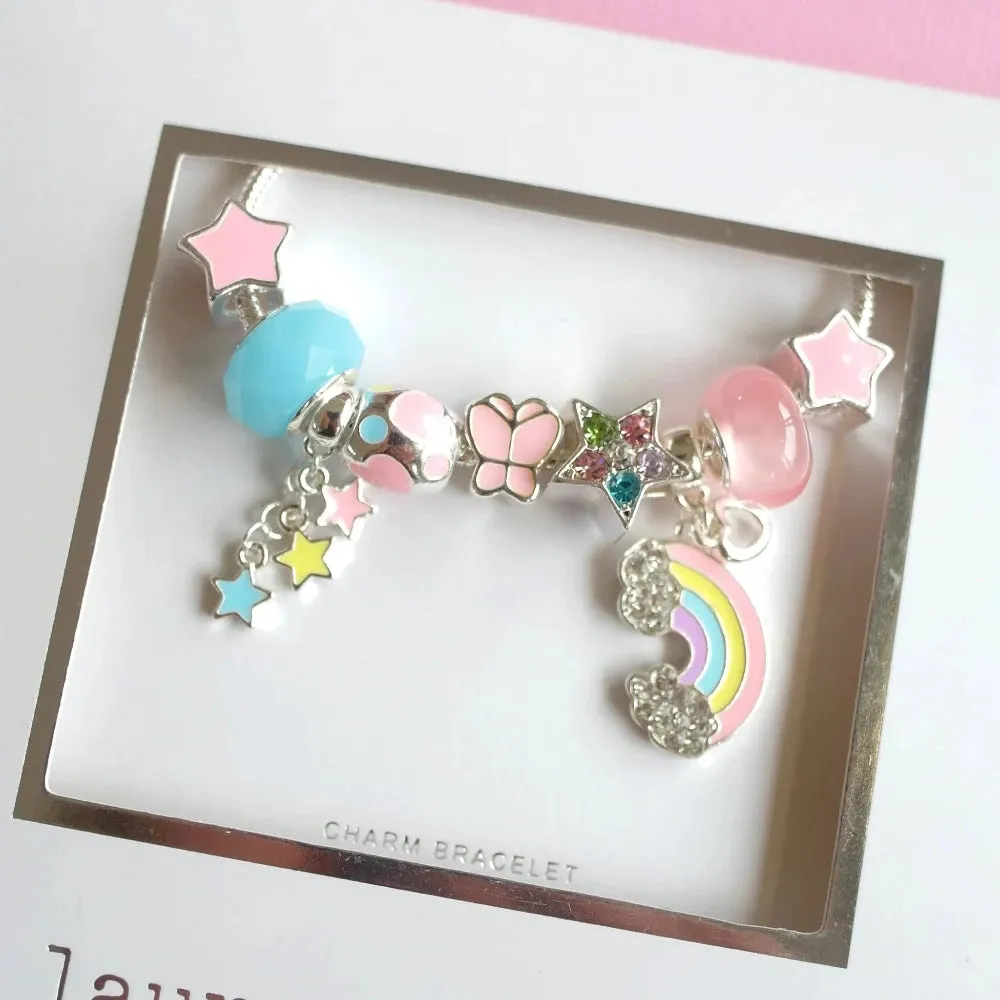 LAUREN HINKLEY SOMEWHERE OVER THE RAINBOW CHARM BRACELET