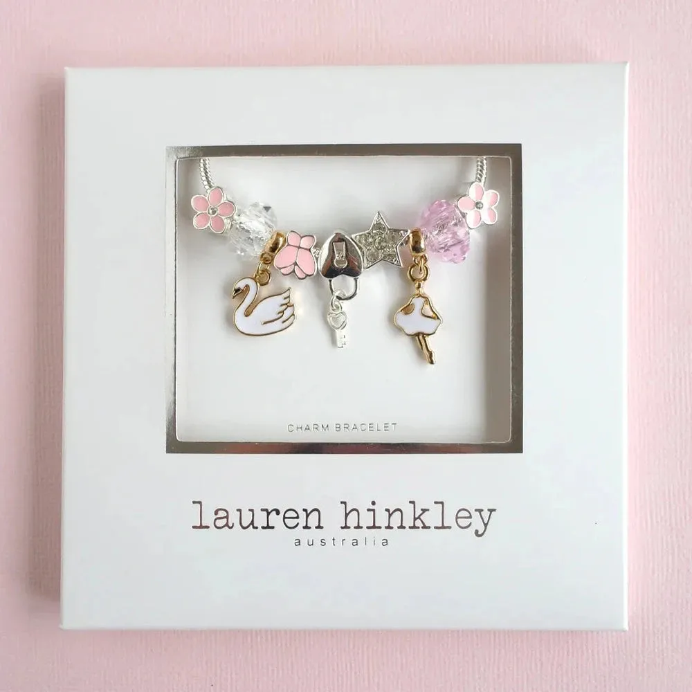 LAUREN HINKLEY SWAN LAKE CHARM BRACELET