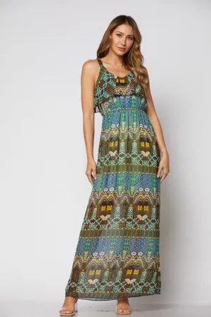 Layered Multi Color Maxi Dress