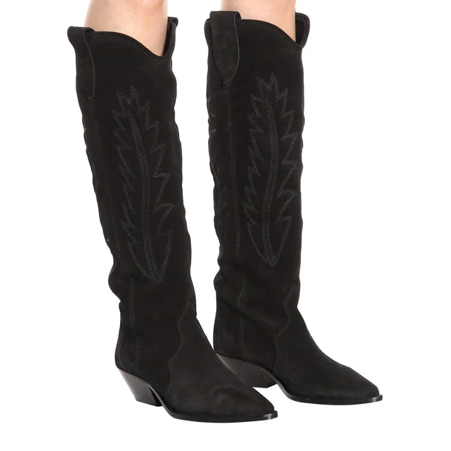Leather Handmade Knee Knight Boots
