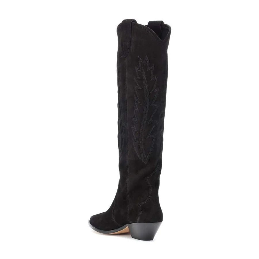 Leather Handmade Knee Knight Boots
