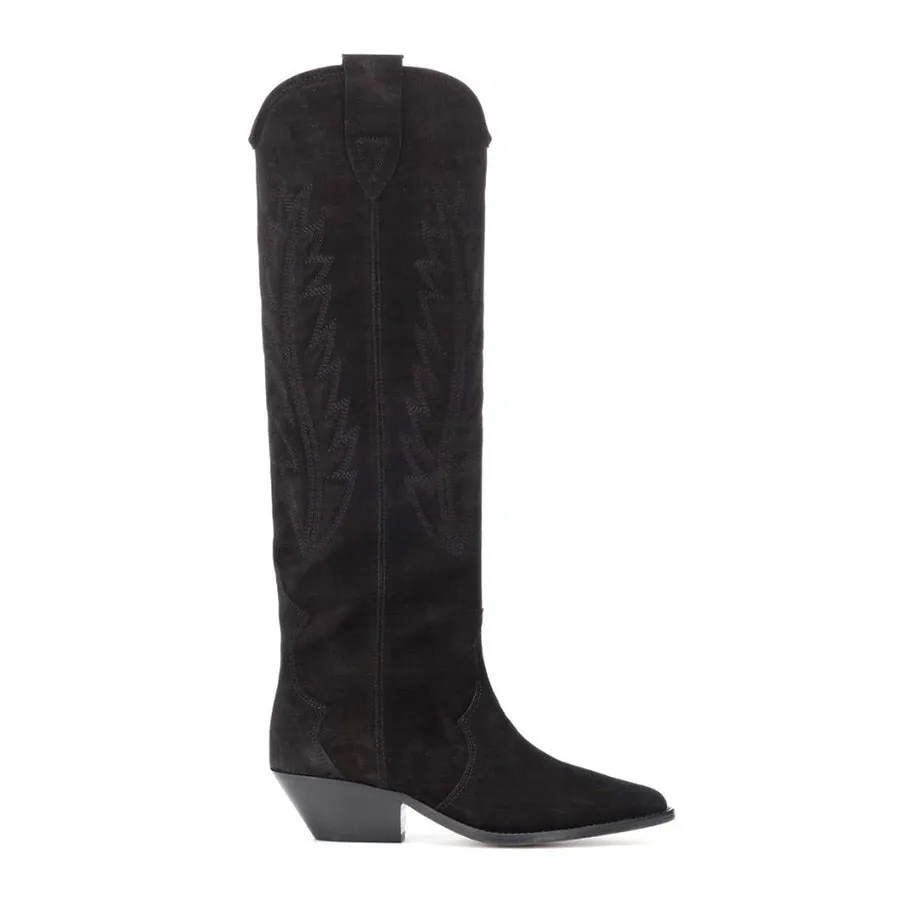 Leather Handmade Knee Knight Boots
