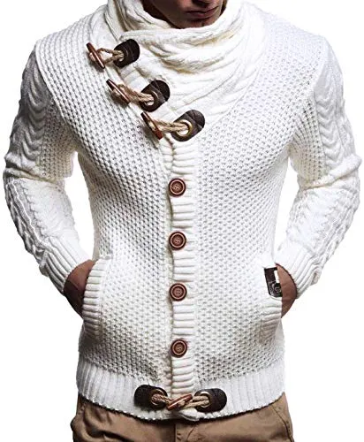 Leif Nelson Men's Turtleneck Cardigan
