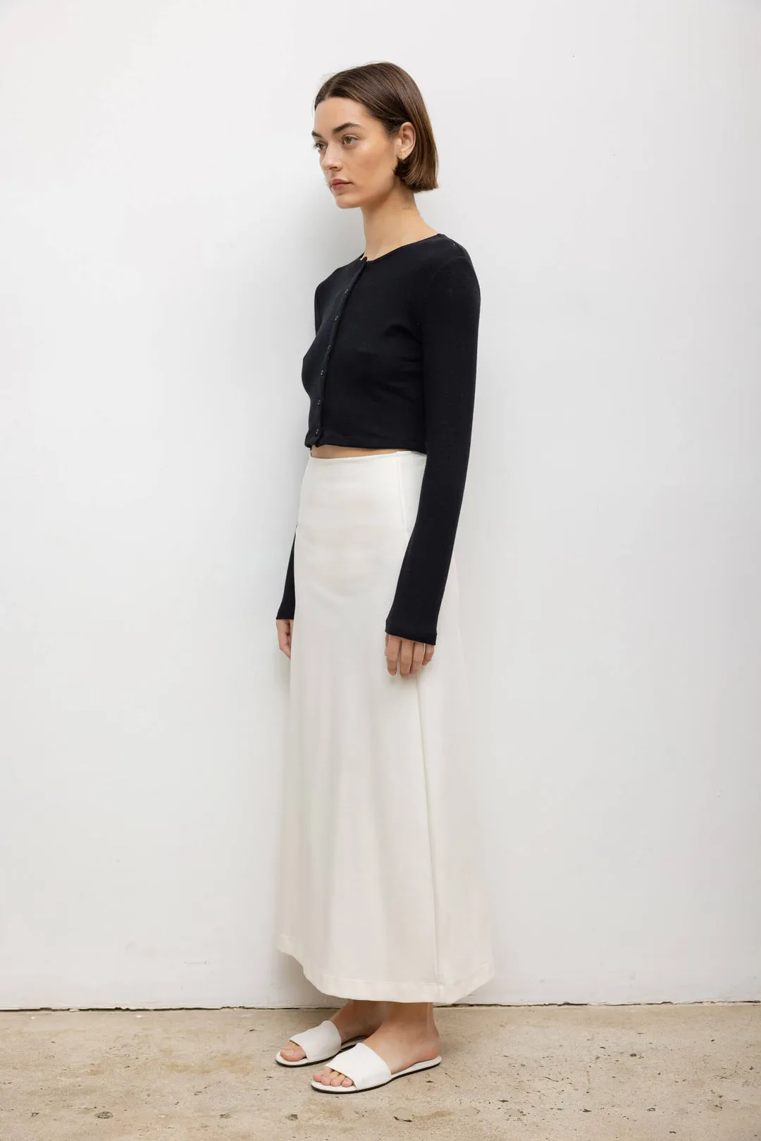 Leset - Women - Black Lauren Crop Cardigan II