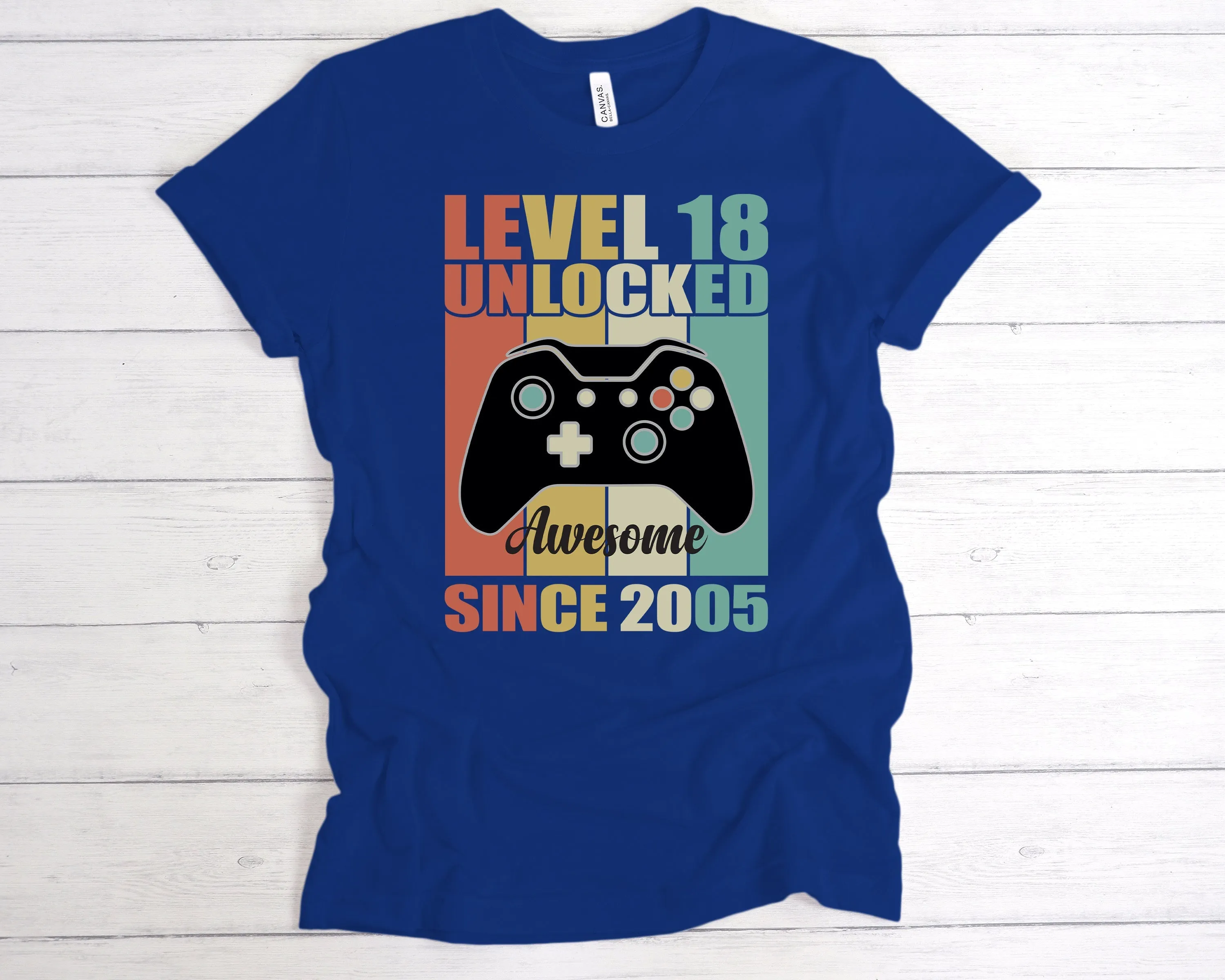 Level 18 Unlocked Awesome Since T-Shirt