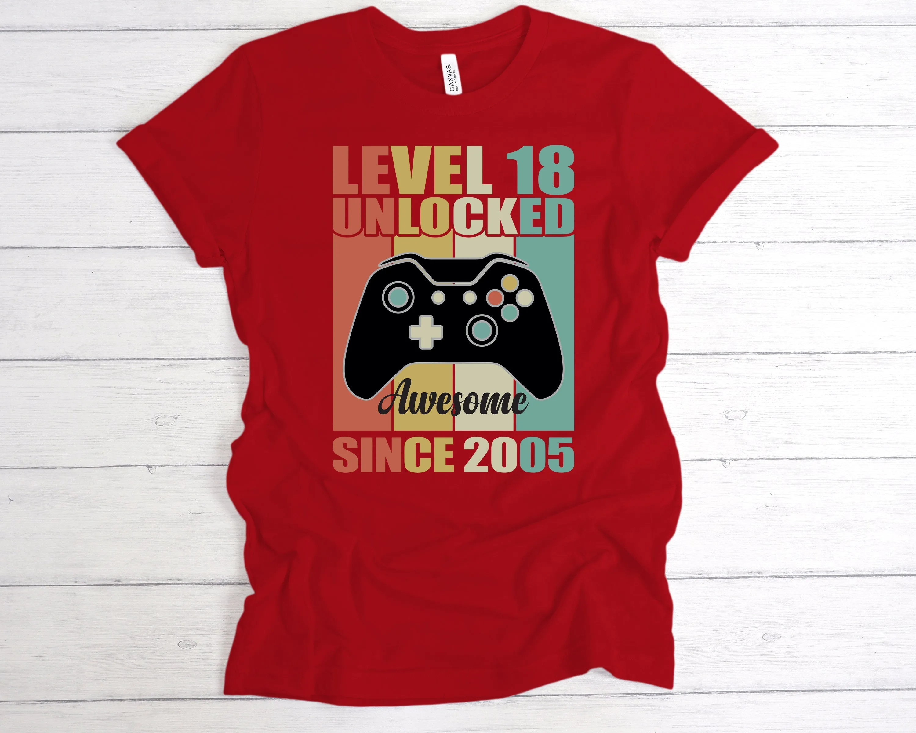 Level 18 Unlocked Awesome Since T-Shirt