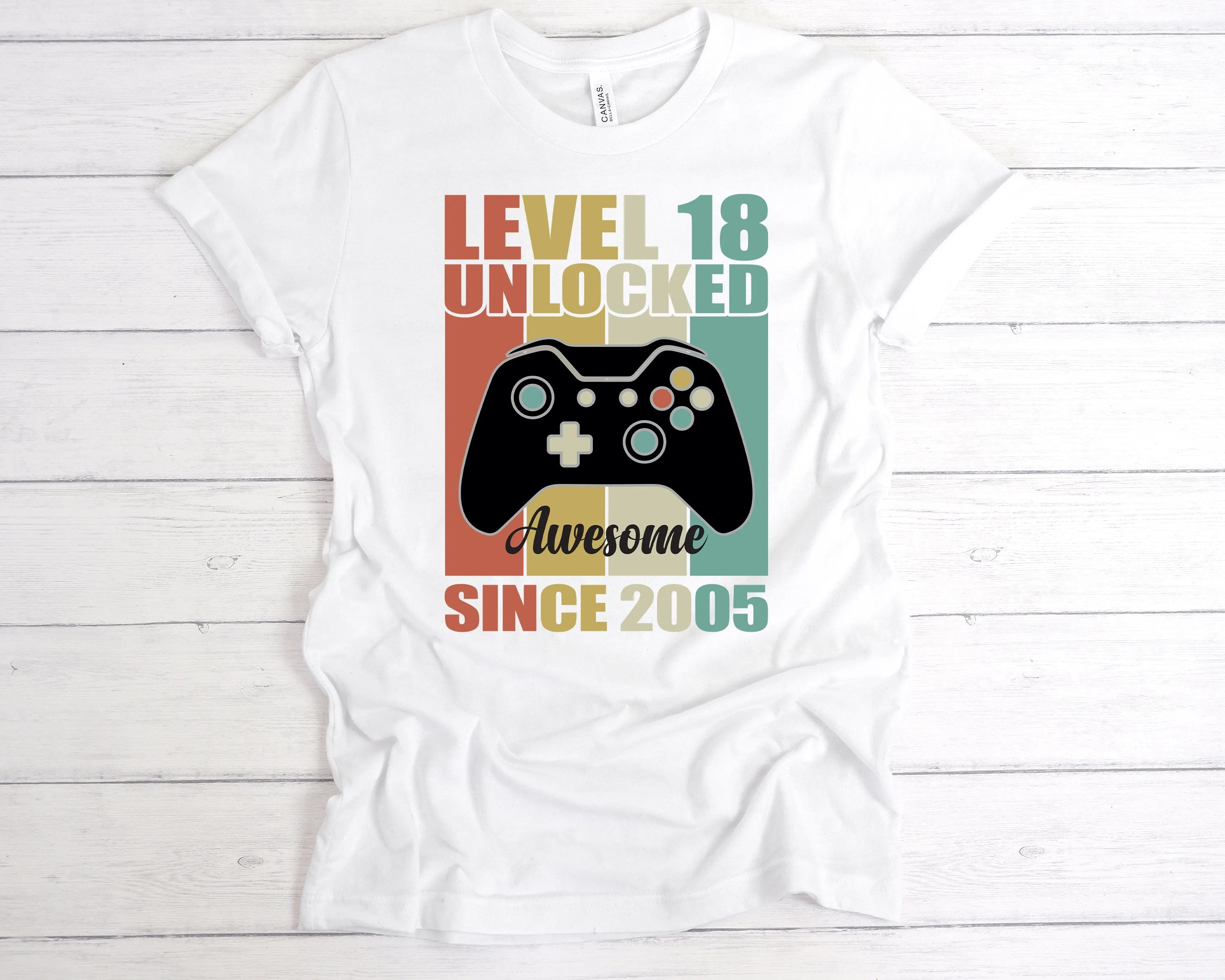 Level 18 Unlocked Awesome Since T-Shirt