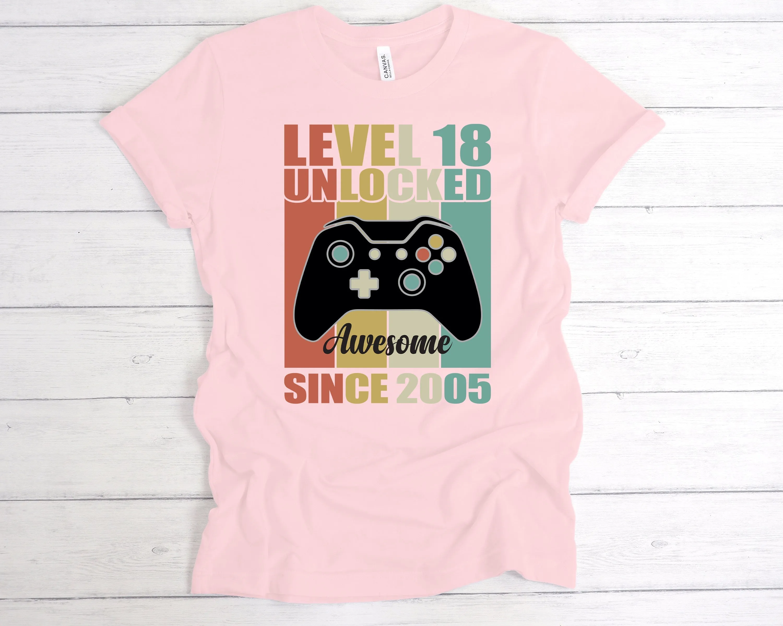 Level 18 Unlocked Awesome Since T-Shirt