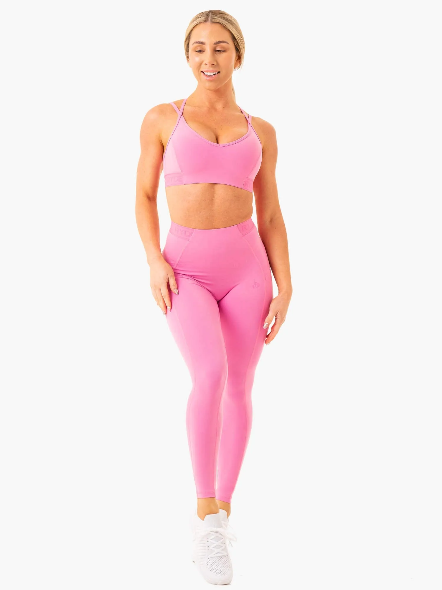 Level Up High Waisted Scrunch Shorts - Pink