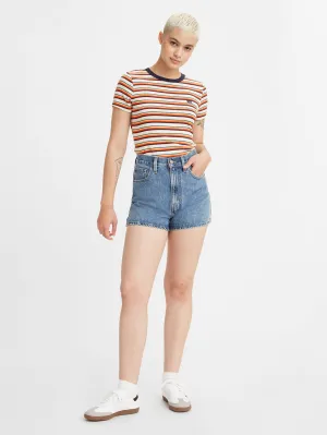 LEVI High waisted Mom shorts ( Blue Denim - Amazing)