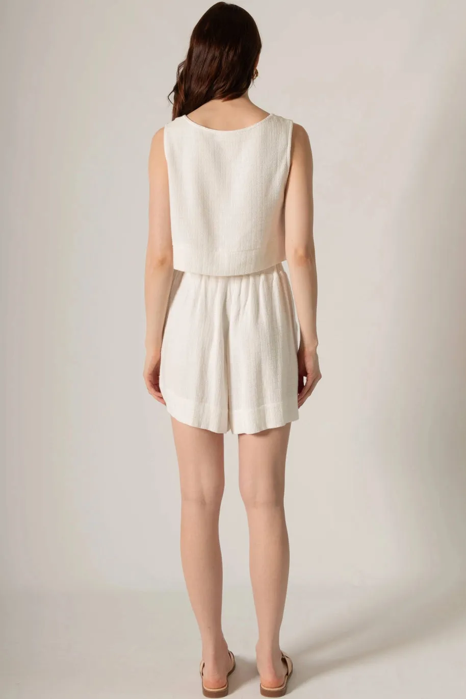 Linen High Waisted Shorts